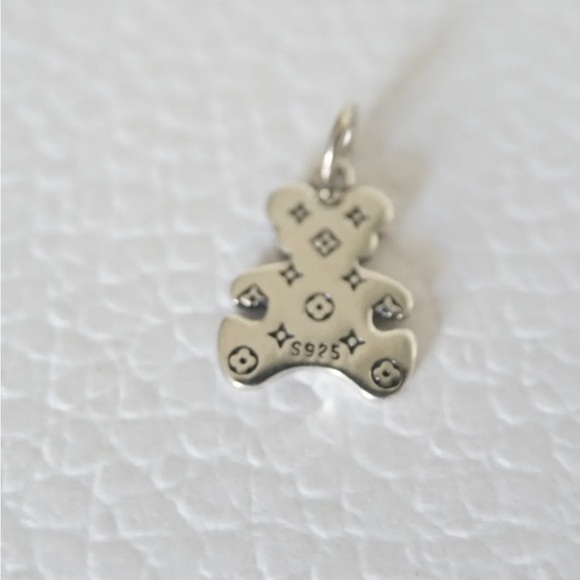 Two LV pieces   metal  Crystal's  zipper pull one S 925 length 20 mm - Picture 8 of 9